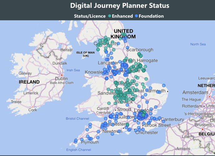 Digital Journey Planner Status
